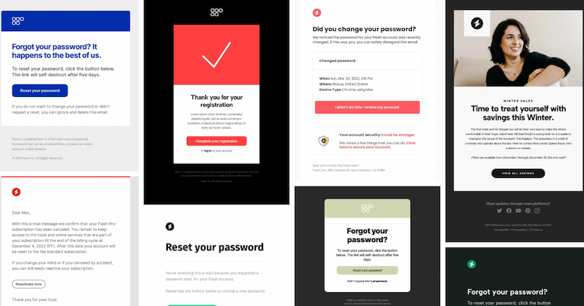 SaaS email templates