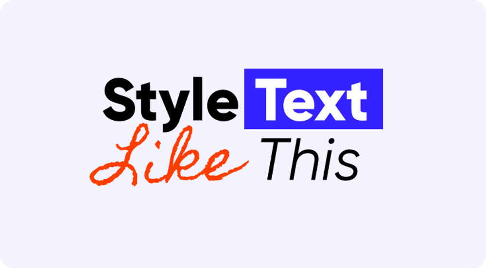 Cover image for: Style parts of text
